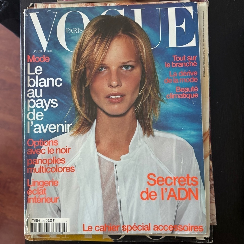 VOGUE Paris 786 April 1998 Herzigova Graham Thompson Saikusa